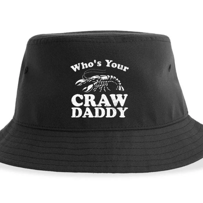 Whos Your Crawdaddy Funny Crawfish Boil Mardi Gras Cajun Sustainable Bucket Hat