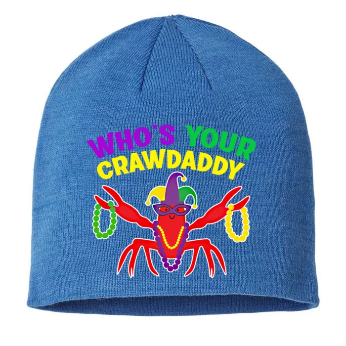 Whos Your Crawdaddy Crawfish Jester Mardi Gras Funny Gift 8 1/2in Sustainable Knit Beanie