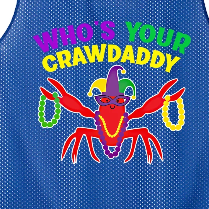 Whos Your Crawdaddy Crawfish Jester Mardi Gras Funny Gift Mesh Reversible Basketball Jersey Tank