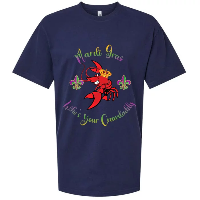 Whos Your Crawdaddy Crawfish Jester Mardi Gras Parade Gift Sueded Cloud Jersey T-Shirt