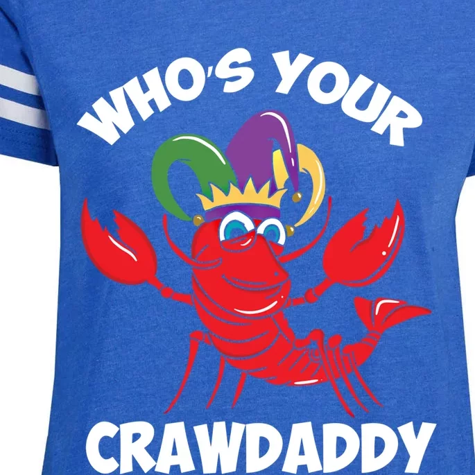 Who's Your Crawdaddy Gift Enza Ladies Jersey Football T-Shirt