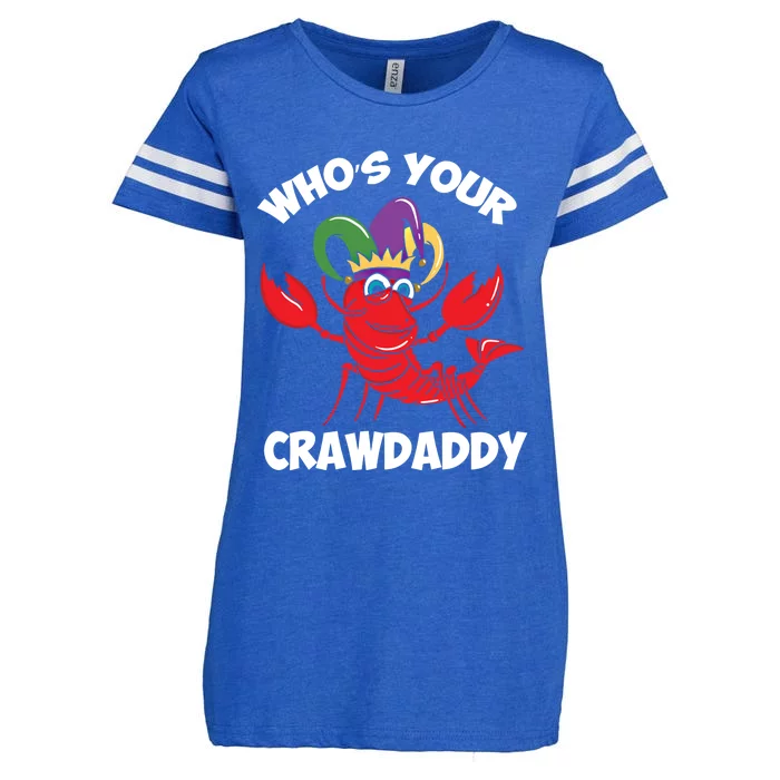 Who's Your Crawdaddy Gift Enza Ladies Jersey Football T-Shirt