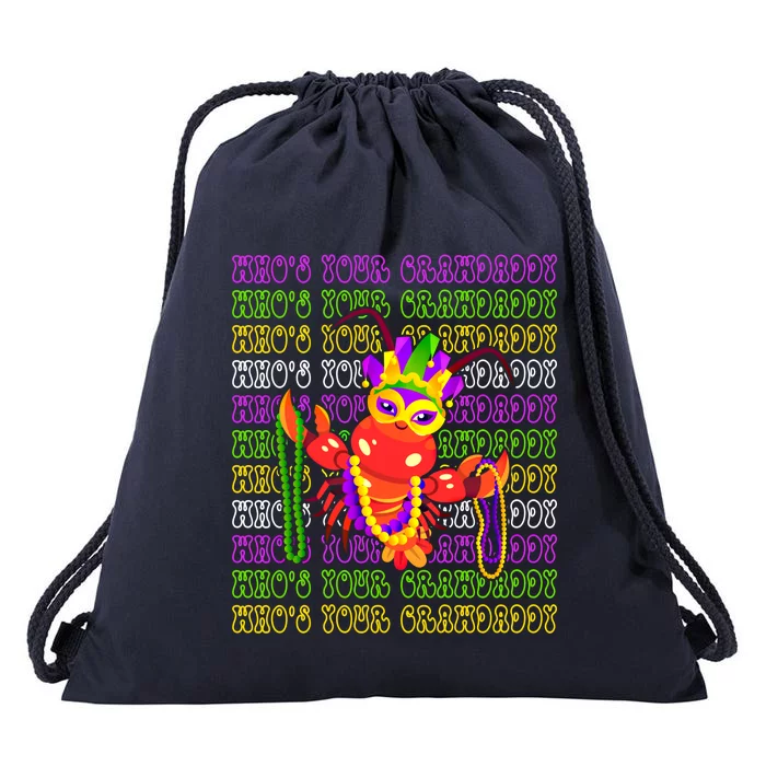 Who's Your Crawdaddy? Celebrate Mardi Gras In Style Gift Drawstring Bag