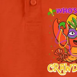 Who's Your Crawdaddy Crawfish Funny Mardi Gras Parade Great Gift Dry Zone Grid Performance Polo