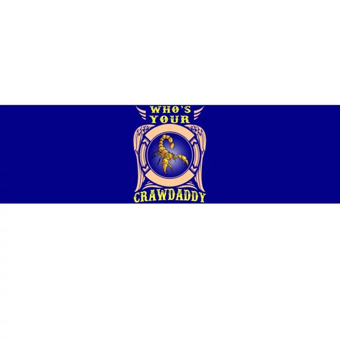 Who's Your Crawdaddy Crawfish Mardi Gras Gift Bumper Sticker