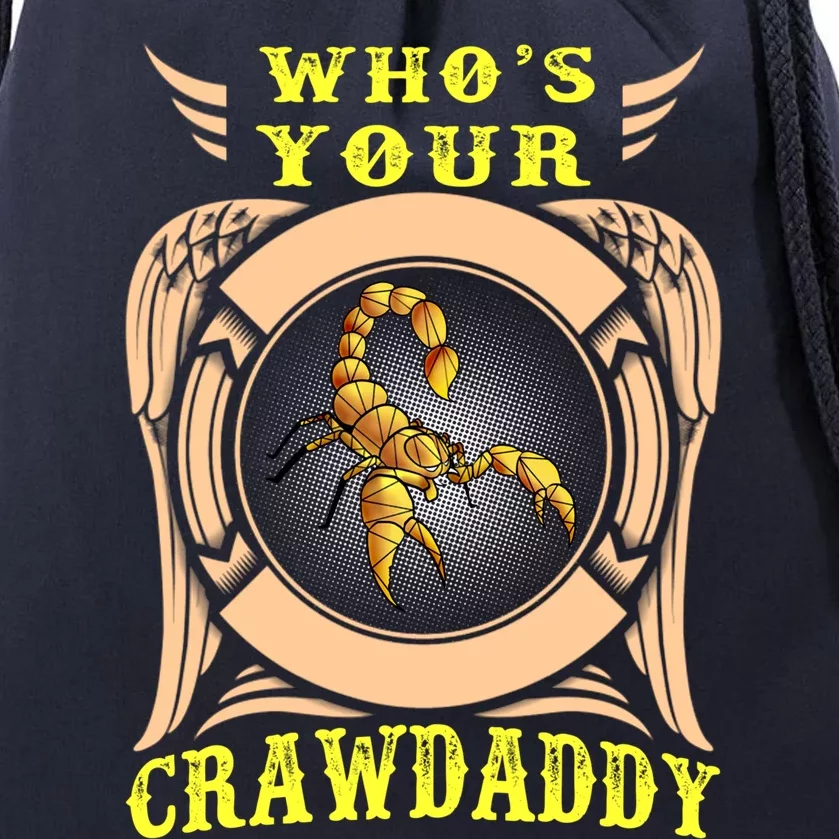 Who's Your Crawdaddy Crawfish Mardi Gras Gift Drawstring Bag