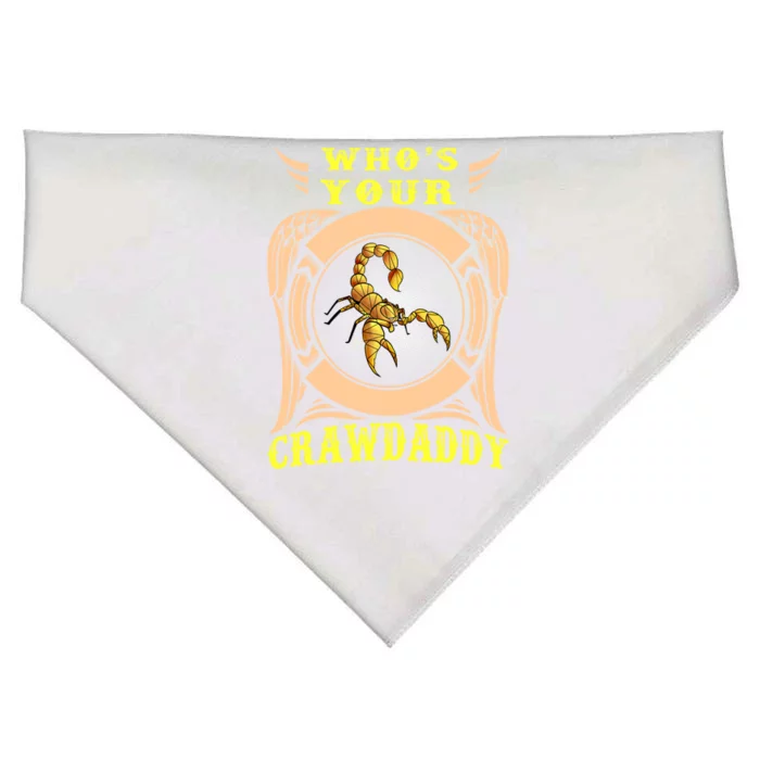 Who's Your Crawdaddy Crawfish Mardi Gras Gift USA-Made Doggie Bandana