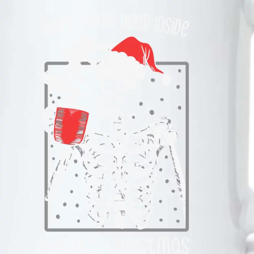 When YouRe Dead Inside But ItS Christmas Skeleton Coffee Cool Gift Black Color Changing Mug