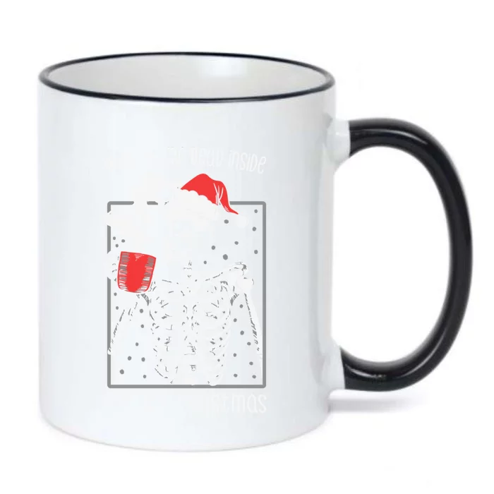 When YouRe Dead Inside But ItS Christmas Skeleton Coffee Cool Gift Black Color Changing Mug