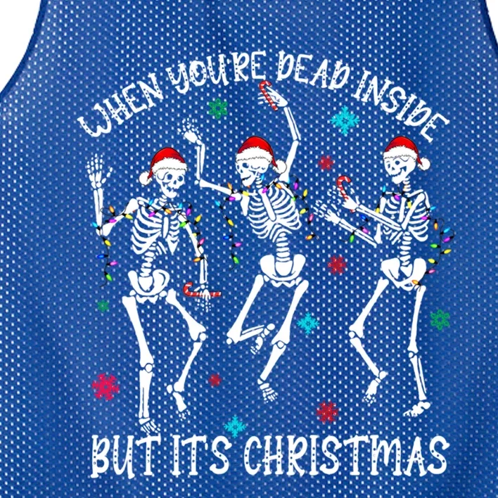 When YouRe Dead Inside But ItS Christmas Gift Mesh Reversible Basketball Jersey Tank