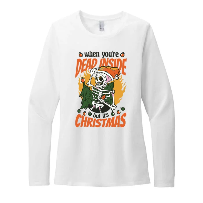 When You're Dead Inside But It's Christmas Womens CVC Long Sleeve Shirt