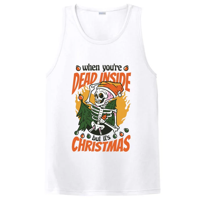 When You're Dead Inside But It's Christmas Performance Tank