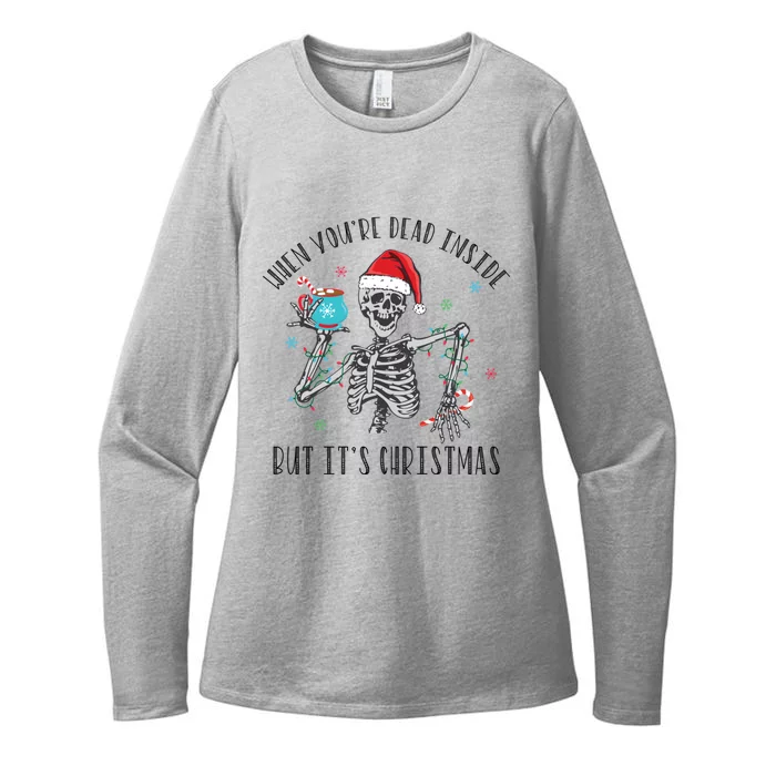 When YouRe Dead Inside But ItS Christmas Cute Gift Womens CVC Long Sleeve Shirt