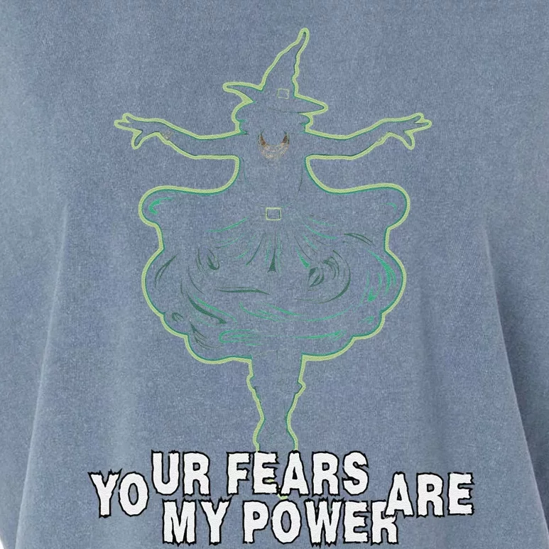 Witch Your Fears Are My Power Magical Wicked Vampy Fun Garment-Dyed Women's Muscle Tee