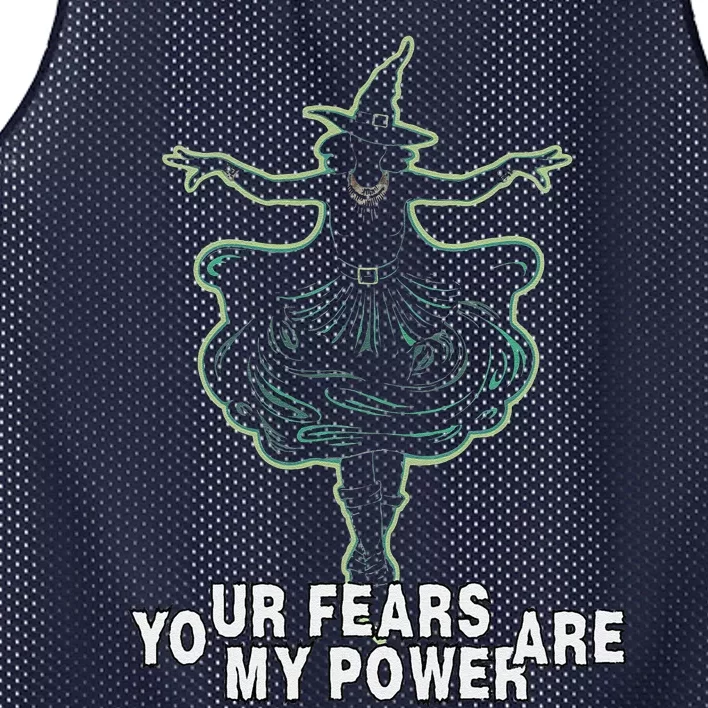 Witch Your Fears Are My Power Magical Wicked Vampy Fun Mesh Reversible Basketball Jersey Tank