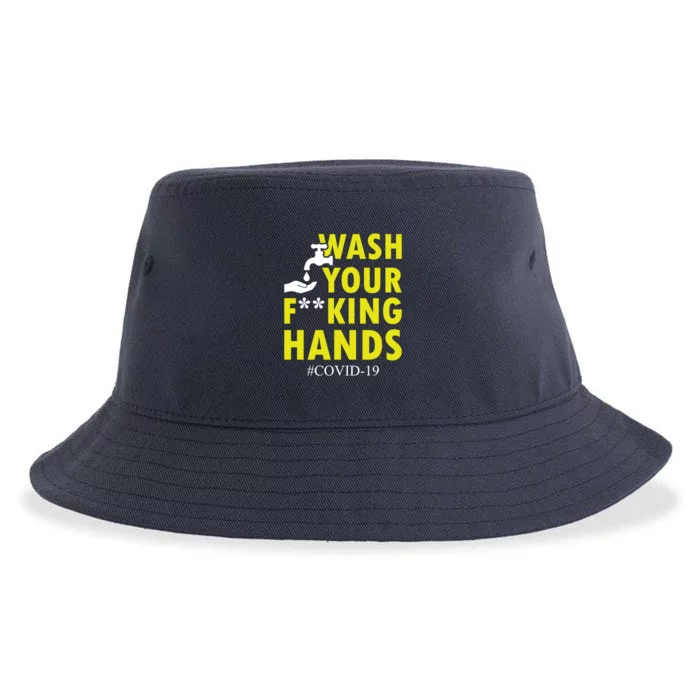 Wash Your F*ing Hands Covid19 Sustainable Bucket Hat