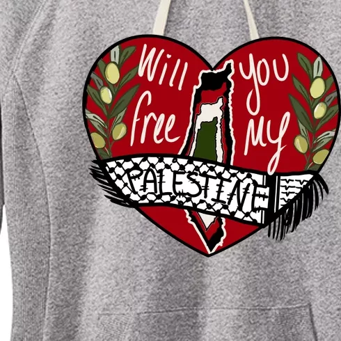 Will You Free My Palestine Women's Fleece Hoodie