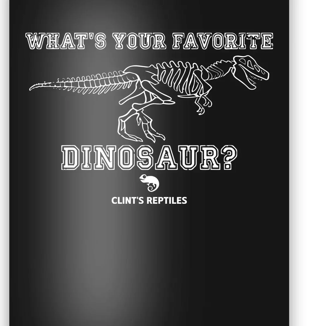 WhatS Your Favorite Dinosaur ClintS Reptiles Poster