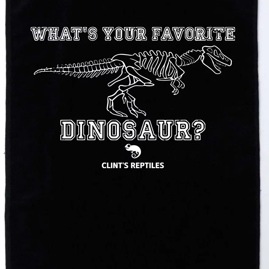 WhatS Your Favorite Dinosaur ClintS Reptiles Platinum Collection Golf Towel