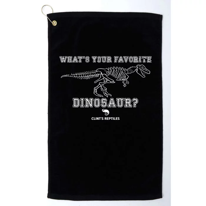 WhatS Your Favorite Dinosaur ClintS Reptiles Platinum Collection Golf Towel