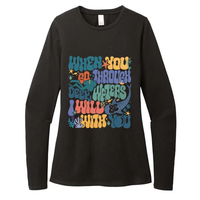 When You Go Through Deep Waters Vbs 2024 Christian Camp Gift Womens CVC Long Sleeve Shirt