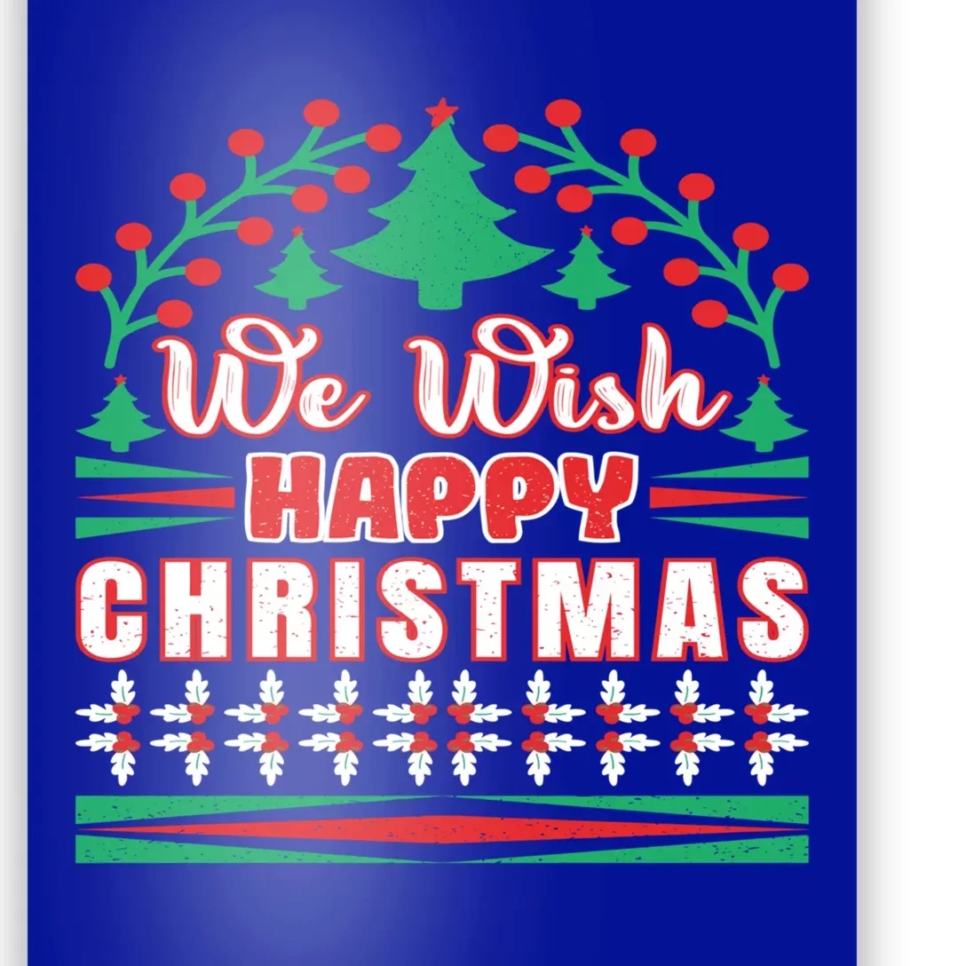 Wish You Happy Merry Jolly Christmas Matching Family Gnomes Cute Gift Poster