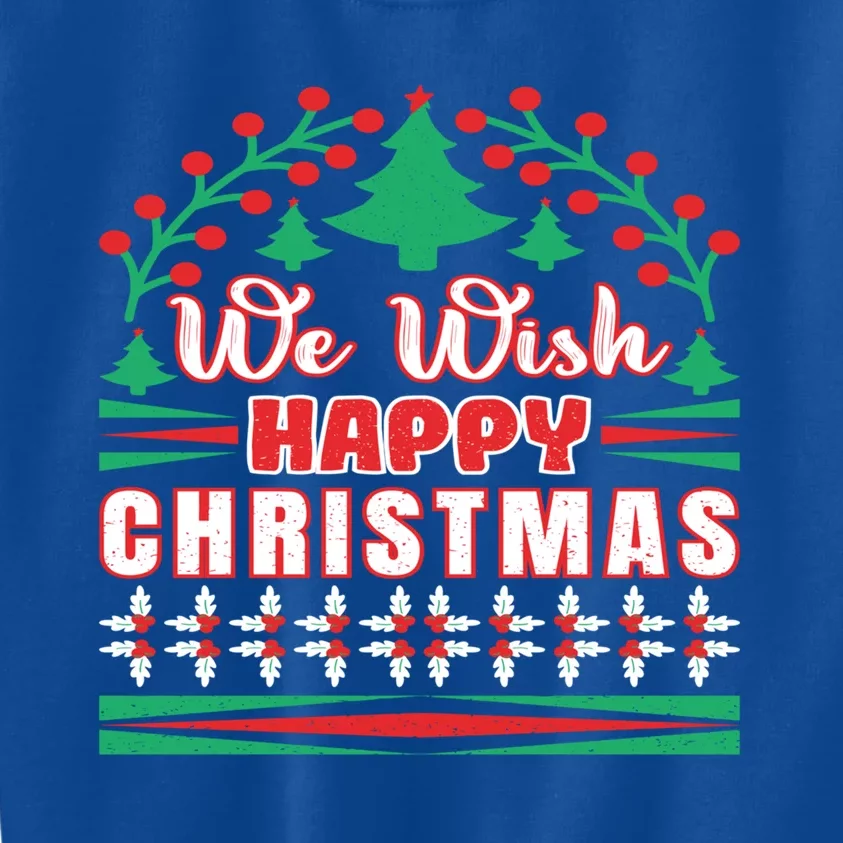 Wish You Happy Merry Jolly Christmas Matching Family Gnomes Cute Gift Kids Sweatshirt