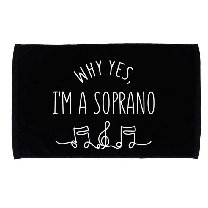 Why Yes I'm A Sopranino Musical Microfiber Hand Towel