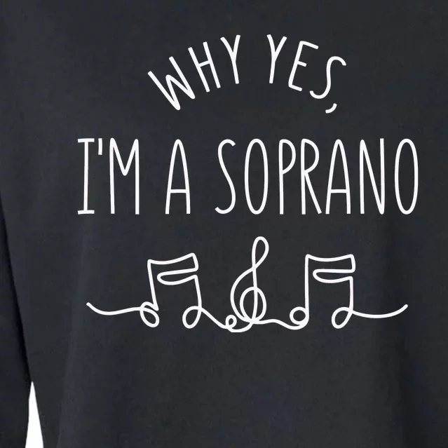 Why Yes I'm A Sopranino Musical Cropped Pullover Crew