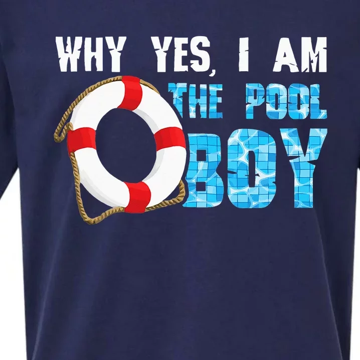 Why Yes I Am The Pool Funny Swimmer Swimming Swim Gift Sueded Cloud Jersey T-Shirt