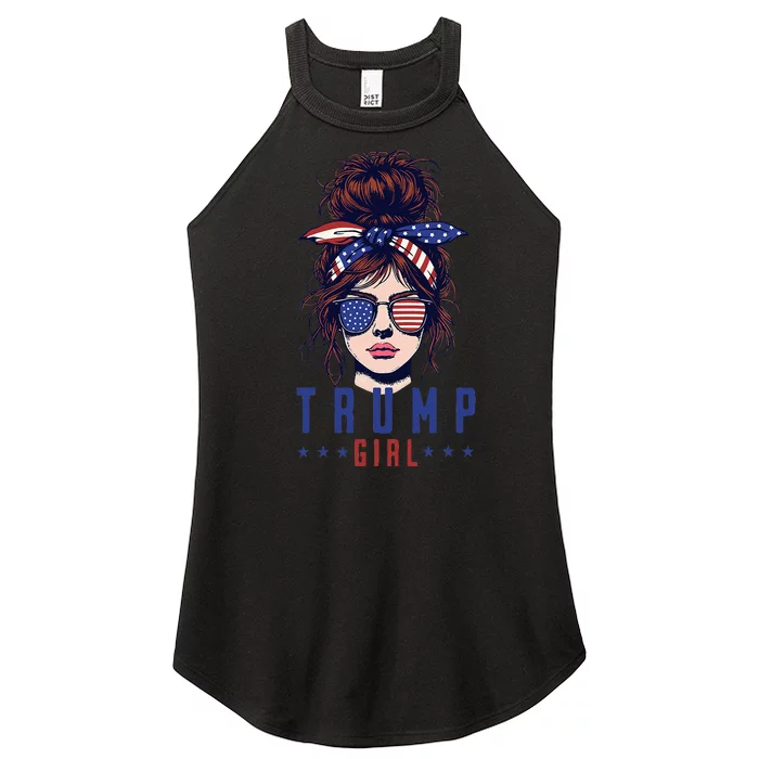 Women Yes IM A Trump Girl Get Over It Trump 2024 Election Women’s Perfect Tri Rocker Tank