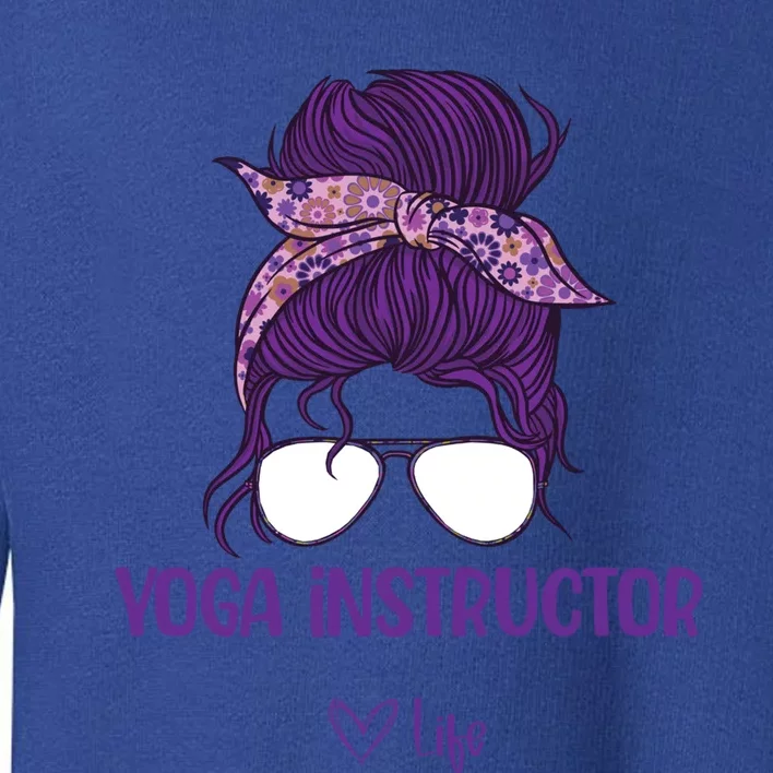 Wos Yoga Instructor Life Gift Toddler Sweatshirt