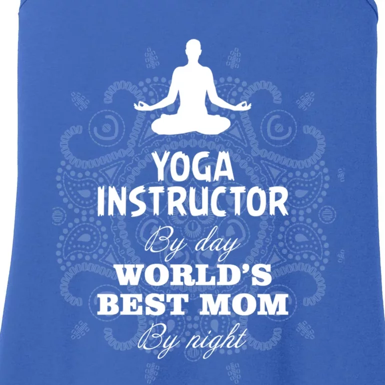 Wos Yoga Instructor And Worlds Best Mom Gift Ladies Essential Tank