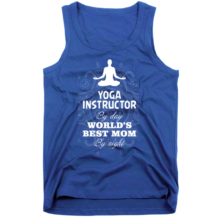 Wos Yoga Instructor And Worlds Best Mom Gift Funny Gift Tank Top