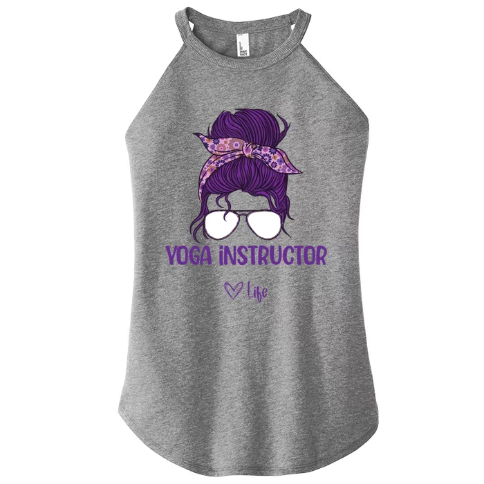 Wos Yoga Instructor Life Great Gift Women’s Perfect Tri Rocker Tank