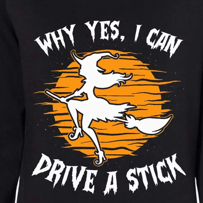 Why Yes I Can Drive A Stick Lazy Halloween Costume Sarcastic Womens California Wash Sweatshirt