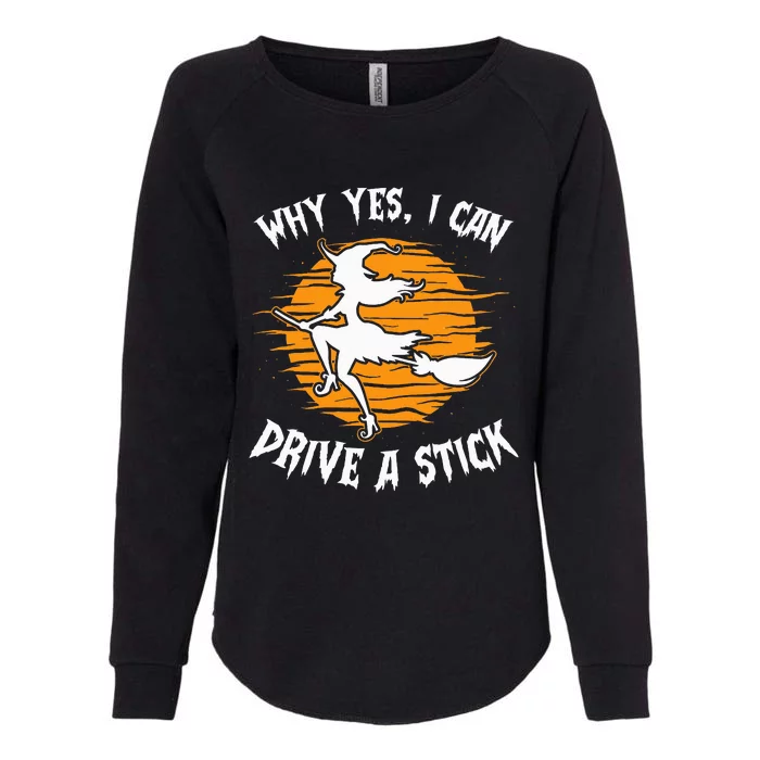 Why Yes I Can Drive A Stick Lazy Halloween Costume Sarcastic Womens California Wash Sweatshirt