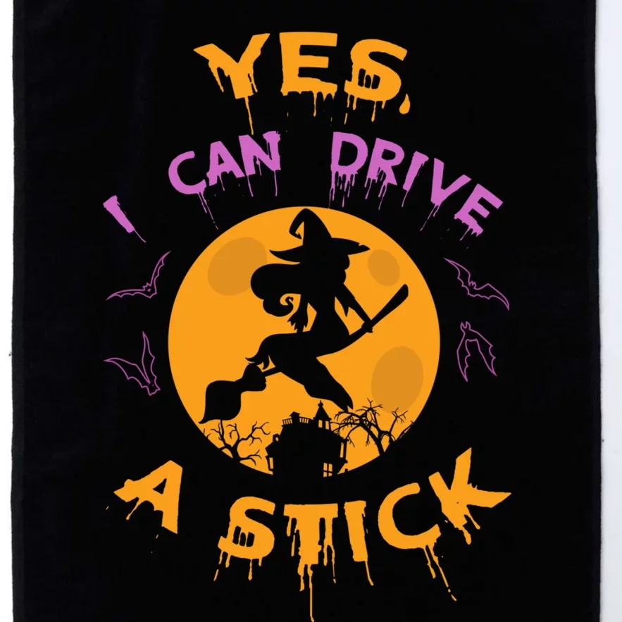 Witch Yes I Can Drive A Stick For Halloween Party Costume Platinum Collection Golf Towel