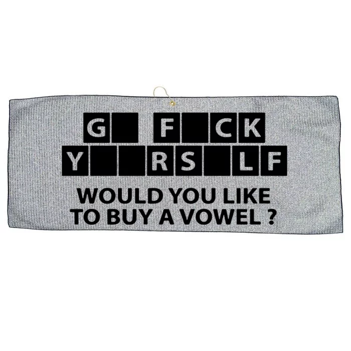 Would You Like To Buy A Vowel Large Microfiber Waffle Golf Towel