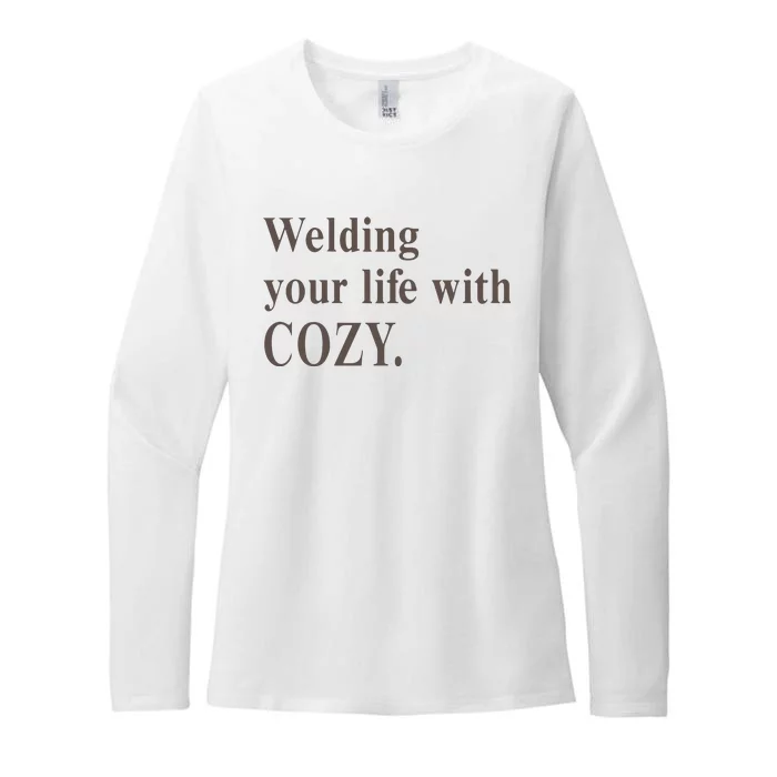 Welding Your Life With Cozy Womens CVC Long Sleeve Shirt