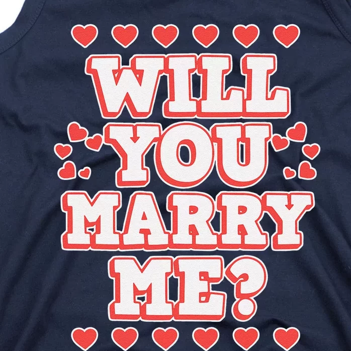 Will You Marry Me Valentine's Day Tank Top