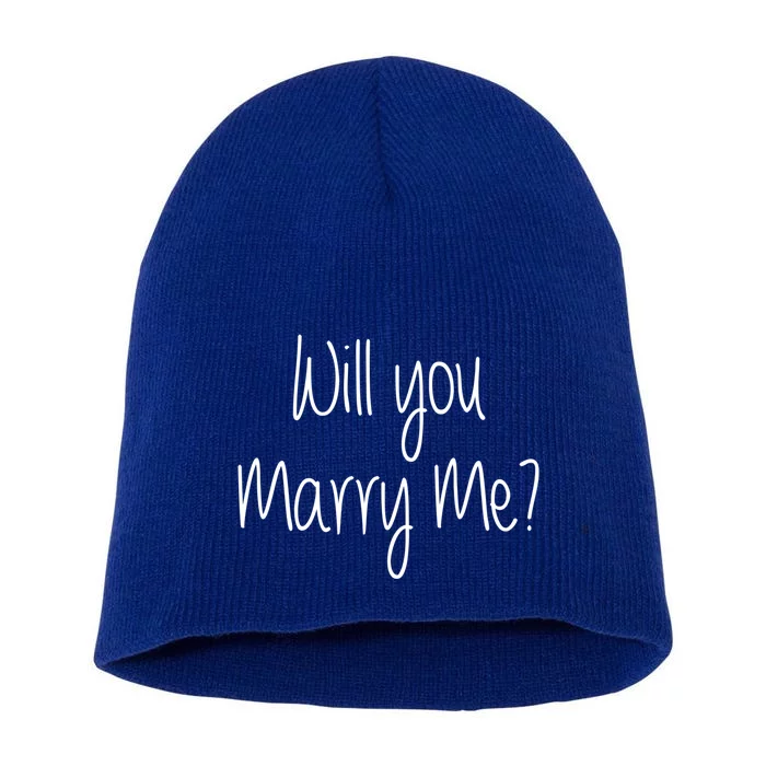 Will You Marry Me Marriage Proposal Way To Ask For Marriage Meaningful Gift Short Acrylic Beanie