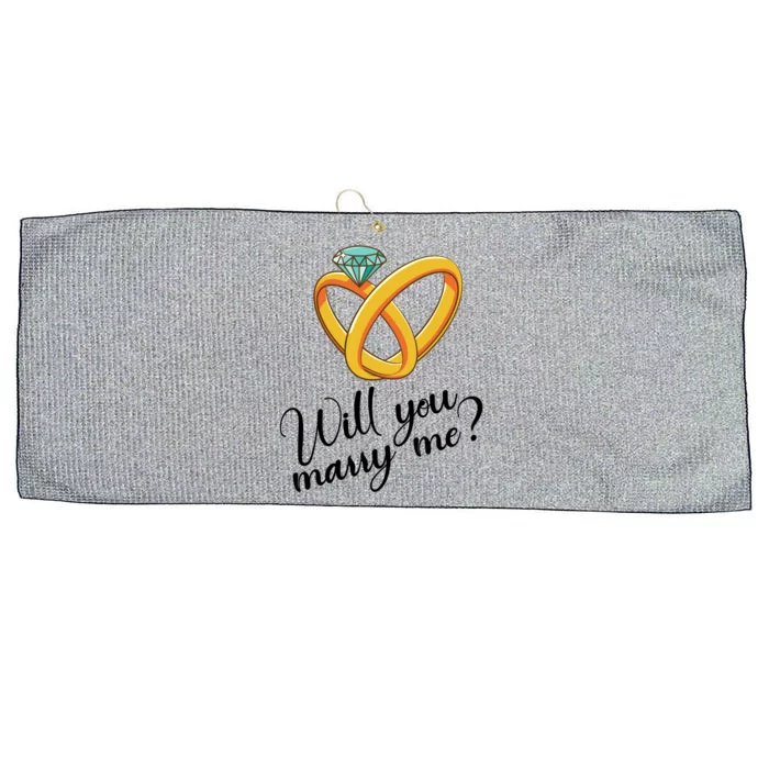 Will You Marry Me Gift Large Microfiber Waffle Golf Towel