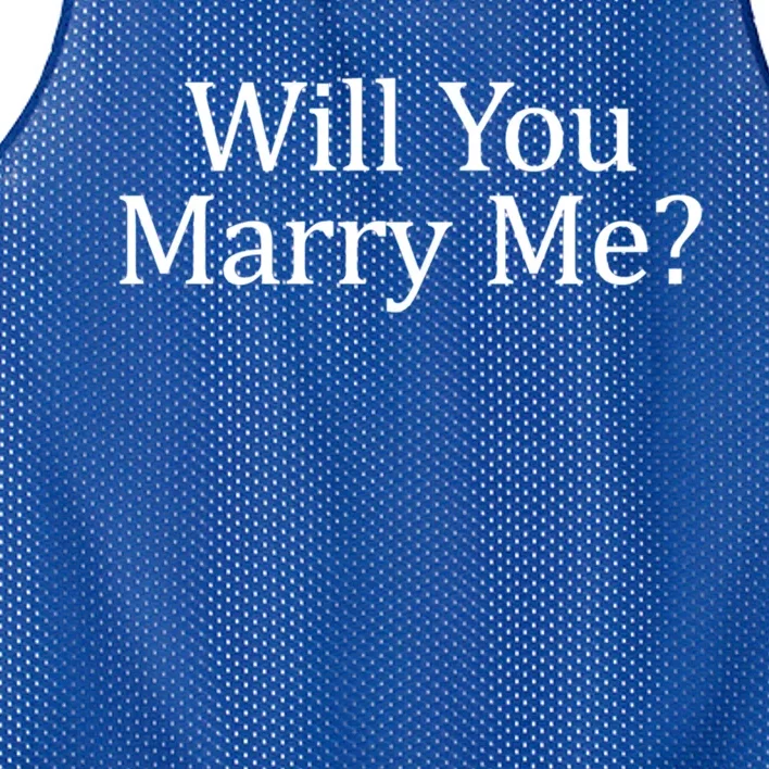 Will You Marry Me? Gift Mesh Reversible Basketball Jersey Tank