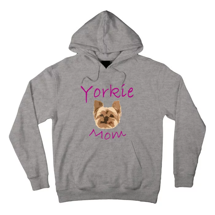 Wo Yorkie Mom Proud Yorkshire Terrier Mama Mom Tall Hoodie