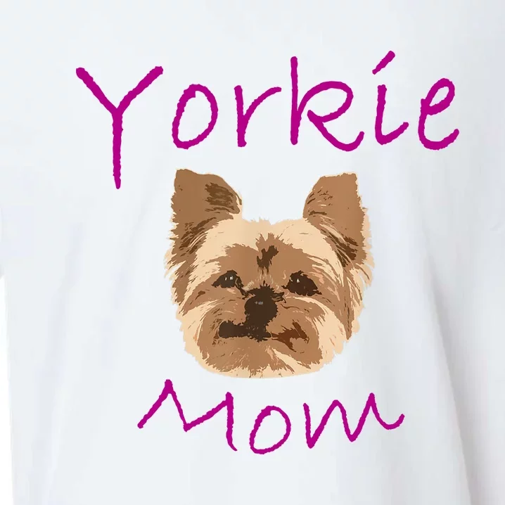 Wo Yorkie Mom Proud Yorkshire Terrier Mama Mom Sueded Cloud Jersey T-Shirt