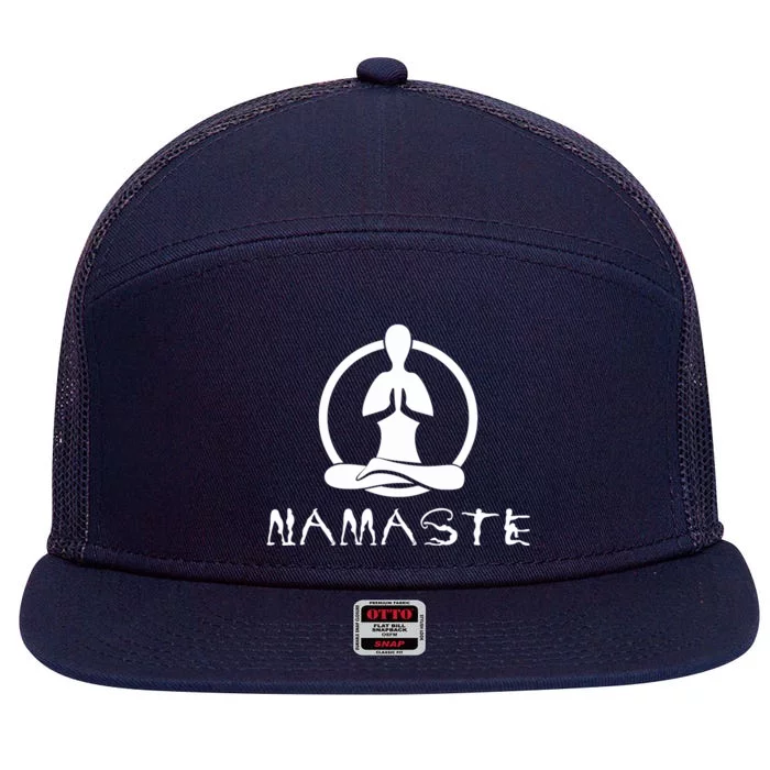 Workout Yoga Namaste Yoga 7 Panel Mesh Trucker Snapback Hat