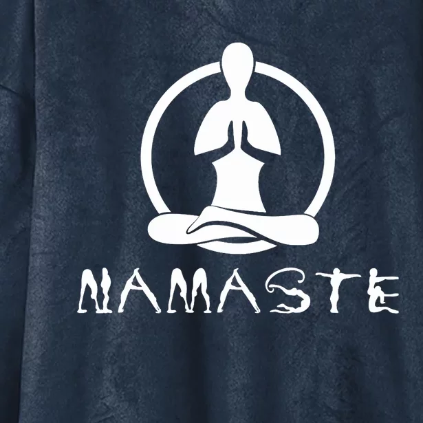 Workout Yoga Namaste Yoga Hooded Wearable Blanket