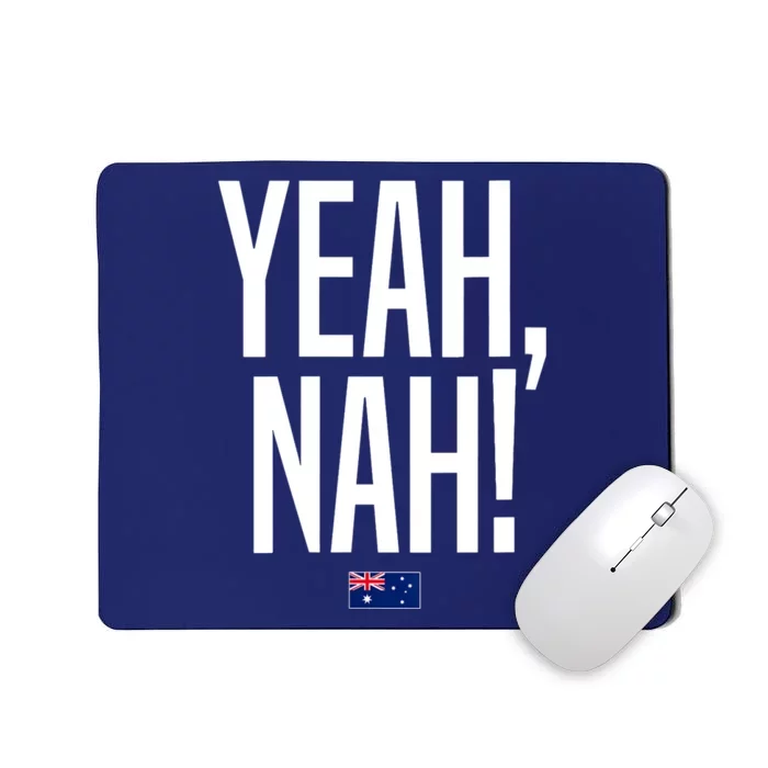 Wo Yeah Nah Australia Aussie Australian Slang V-Neck Mousepad