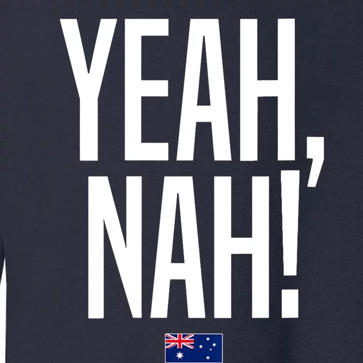 Wo Yeah Nah Australia Aussie Australian Slang V-Neck Toddler Sweatshirt